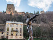 Mario Maya at the foot of the Alhambra