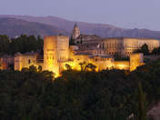 The Alhambra at sunset